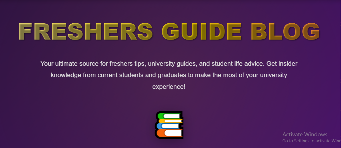 UK Freshers Guide for New Students